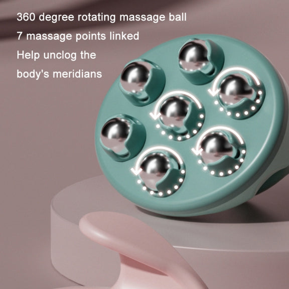 Calf Muscle Relaxation Abdominal Ball Meridian Massager, Color: Blue Magnetic Ball OPP