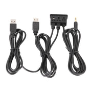 Car Universal Modification USB +Type-C+AUX Interface Charging Seat