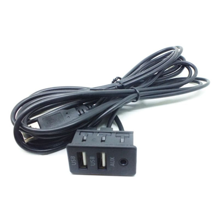 Car Universal Modification Dual USB +AUX Interface Charging Seat - DIY Cables by PMC TechLife | Online Shopping South Africa | PMC TechLife