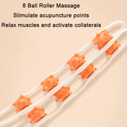 Shoulder Neck&Back Dredging Meridian Manual Roller Massager(Sky Blue)