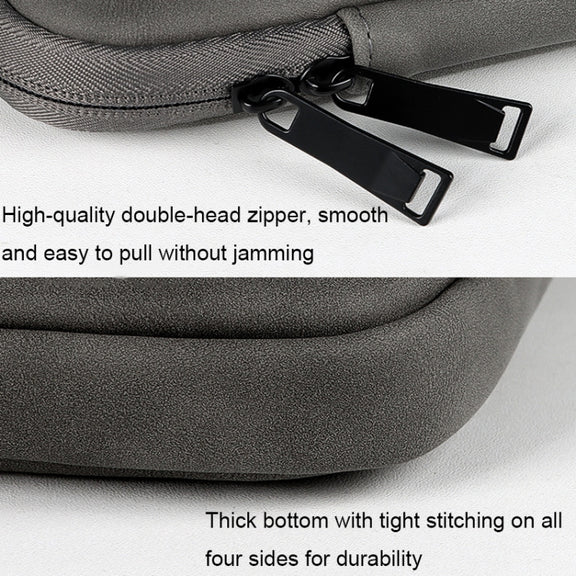 ND01DZ Double Layer Water-resistant Laptop Liner Bag, Size: 13.3 inches(Dark Gray)