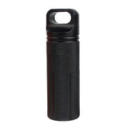 Aluminum Alloy Full Seal EDC Water-resistant Can Outdoor Survival Equipment(Black)