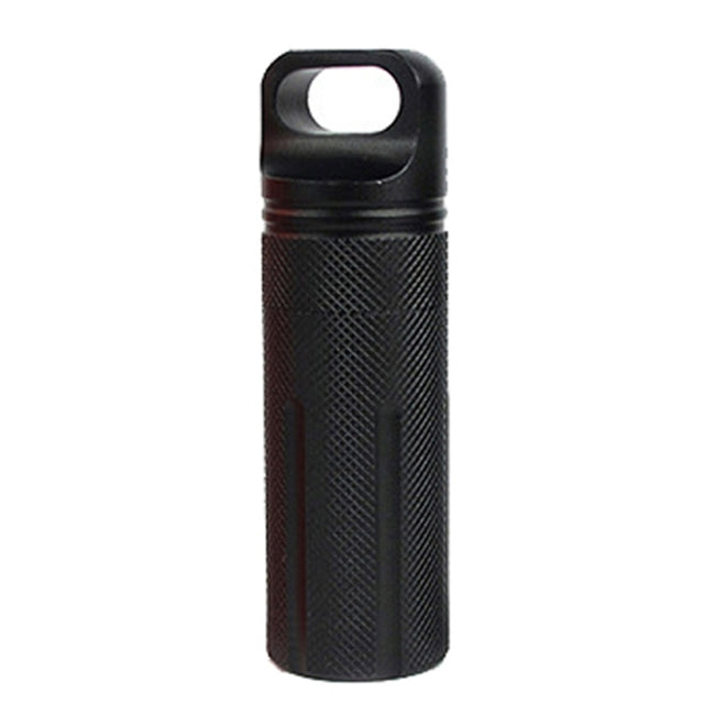 Aluminum Alloy Full Seal EDC Water-resistant Can Outdoor Survival Equipment(Black)