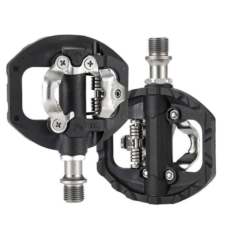 WEST BIKING Mountain Bike Aluminum Alloy Bearing Single-sided Self-locking Pedal(Black) - free shipping - PMc TechLife - Order now!