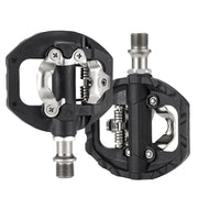 WEST BIKING Mountain Bike Aluminum Alloy Bearing Single-sided Self-locking Pedal(Black)