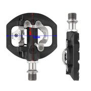 WEST BIKING Mountain Bike Aluminum Alloy Bearing Single-sided Self-locking Pedal(Black)