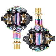 WEST BIKING Mountain Bike Self-locking Lightweight Aluminum Alloy Pedal(Colorful)