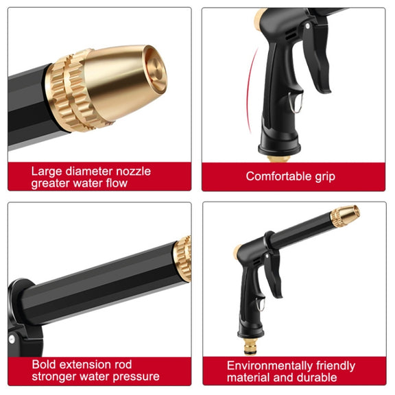 High Pressure Car Wash Hose Telescopic Watering Sprinkler, Style: H2+3 Connector+5m Tube