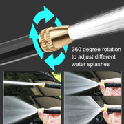High Pressure Car Wash Hose Telescopic Watering Sprinkler, Style: H2+3 Connector+25m Tube+Foam Pot