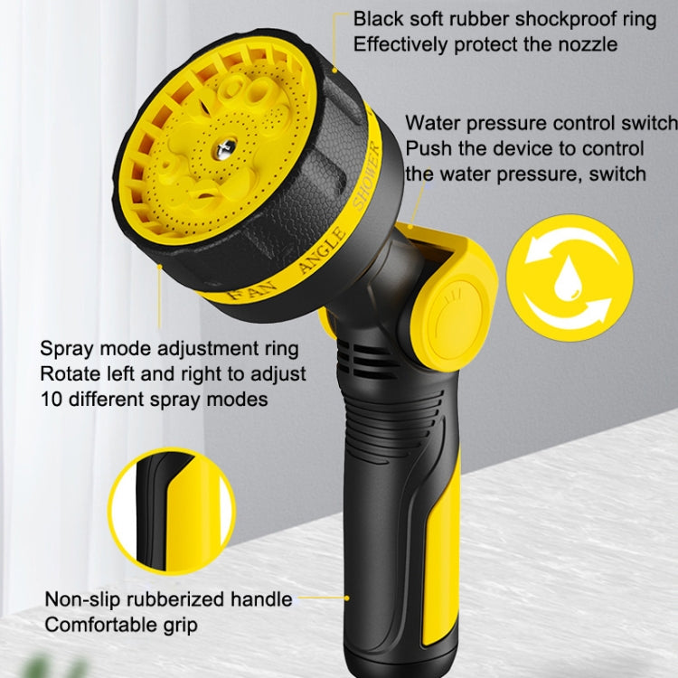 10 Functional Watering Sprinkler Head Household Water Pipe, Style: D6+4 Connector+25m 4-point Tube