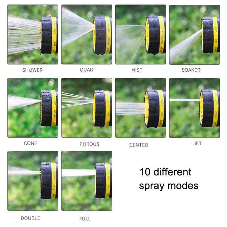 10 Functional Watering Sprinkler Head Household Water Pipe, Style: D6+4 Connector+50m 4-point Tube