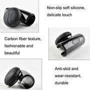 2PCS Automotive Silicone Bearing Steering Wheel Booster(Black)