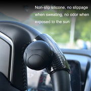 2PCS Automotive Silicone Bearing Steering Wheel Booster(Black)