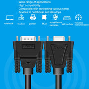 DTECH RS232 Serial Direct Line DB9 Extension Line Male to Male 5m