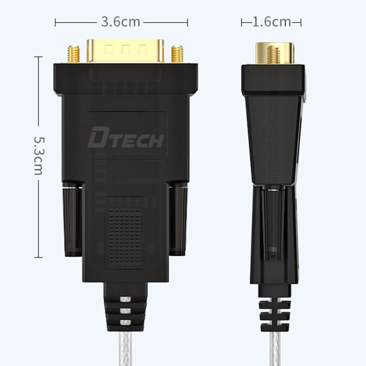 DTECH DT-5002F 1m USB To RS232 Serial Line DB9 Needle COM Port - free shipping - PMC Jewellery - Order now!