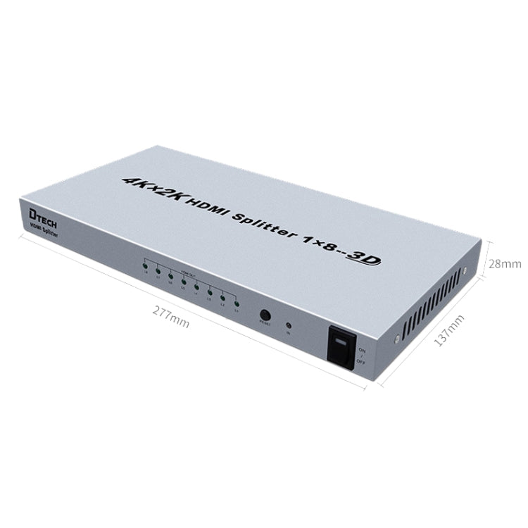 DTECH DT-7148 HDMI 2.0 1 In 8 Out 4K X 2K HD Splitter, CN Plug - free shipping - PMC Jewellery - Order now!