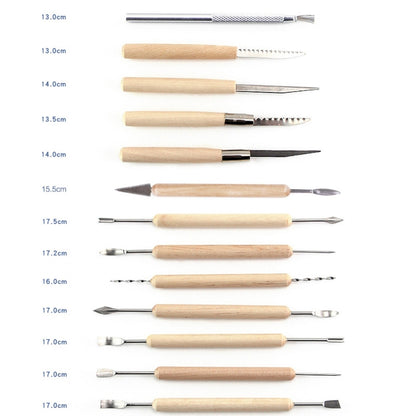 32 In 1 Pottery Tool Set Pottery Clay Stone Carving Knife DIY Clay Combination Tool - Burin &Cutting Knife by PMC Jewellery | Online Shopping South Africa | PMC Jewellery | Buy Now Pay Later Mobicred