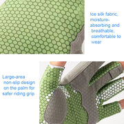 Ice Silk Half Finger Fishing Gloves Sunscreen  Riding Gloves, Size:  Free Size(Youth Green)