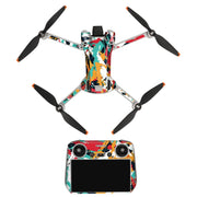 Sunnylife Drone+Remote Control Protective Sticker For DJI Mini 3 Pro RC Version(Rhythm Graffiti)