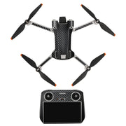 Sunnylife Drone+Remote Control Protective Sticker For DJI Mini 3 Pro RC Version(Carbon Black)