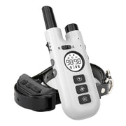Intelligent Remote Control Dog Trainer Automatic Barking Stop Collar(White)