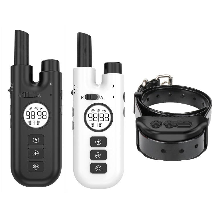 Intelligent Remote Control Dog Trainer Automatic Barking Stop Collar(Black)