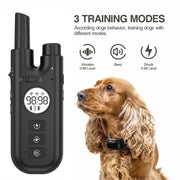 Intelligent Remote Control Dog Trainer Automatic Barking Stop Collar(White)