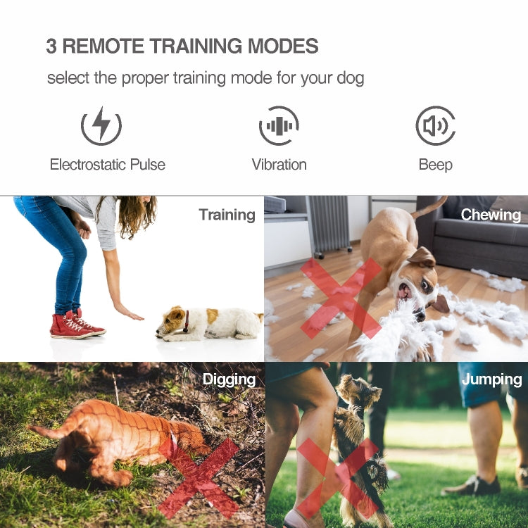 Intelligent Remote Control Dog Trainer Automatic Barking Stop Collar(White) - Training Aids by PMC TechLife | Online Shopping South Africa | PMC TechLife | Buy Now Pay Later Mobicred