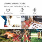 Intelligent Remote Control Dog Trainer Automatic Barking Stop Collar(White)