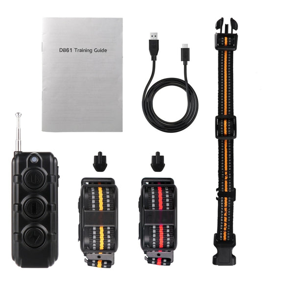 Electronic Dog Trainer Rechargeable Pet Remote Control Bark Stopper, Specification: 1 Drag 2