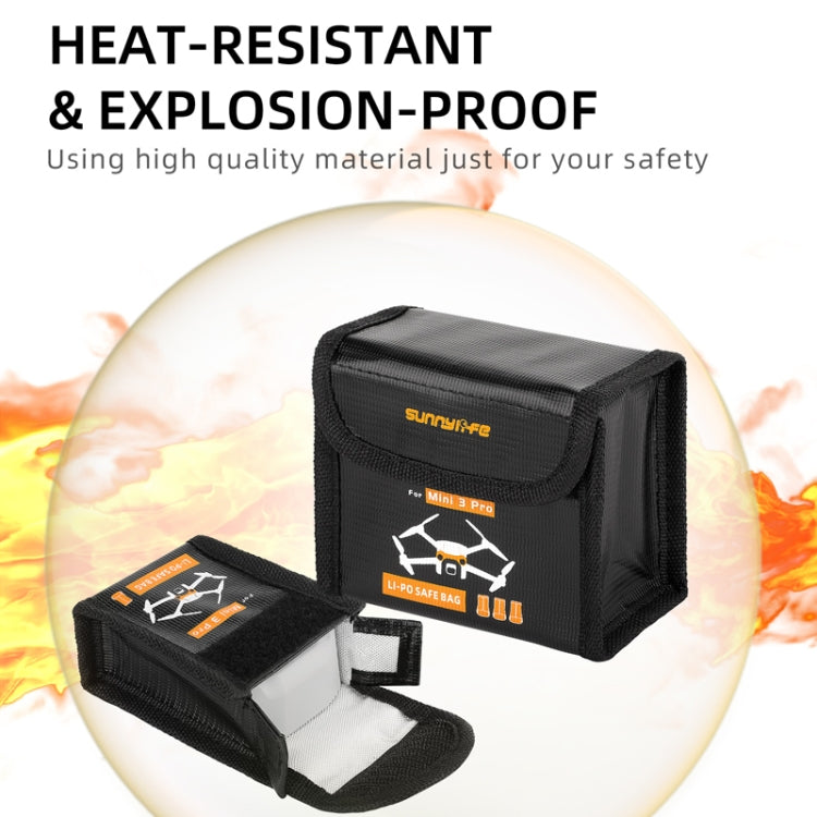 Sunnylife  Battery Explosion-proof Bag Storage Bag for DJI Mini 3 Pro,Size: Can Hold 2 Batteries - Carry Cases & Bags by Sunnylife | Online Shopping South Africa | PMC TechLife | Buy Now Pay Later Mobicred