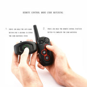 Remote Control Trainer Dog Collar Automatic Barking Stopper, Specification: 1 Drag 1 Black