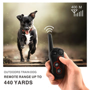 Remote Control Trainer Dog Collar Automatic Barking Stopper, Specification: 1 Drag 1 Black