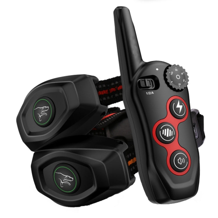 Remote Control Trainer Dog Collar Automatic Barking Stopper, Specification: 1 Drag 2 Red+Orange - free shipping - PMC TechLife - Order now!