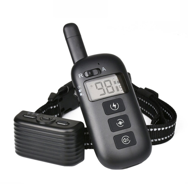 Remote Control Trainer Dog Collar Automatic Bark Stop Device, Specification: 1 Drag 1 (Black)
