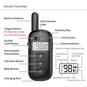 Remote Control Trainer Dog Collar Automatic Bark Stop Device, Specification: 1 Drag 1 (Orange)