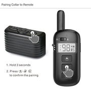 Remote Control Trainer Dog Collar Automatic Bark Stop Device, Specification: 1 Drag 1 (Orange)