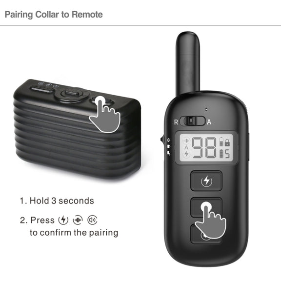 Remote Control Trainer Dog Collar Automatic Bark Stop Device, Specification: 1 Drag 1 (Orange)