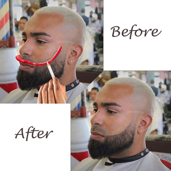 Beard Styling Ruler Shaving Tools(Black)