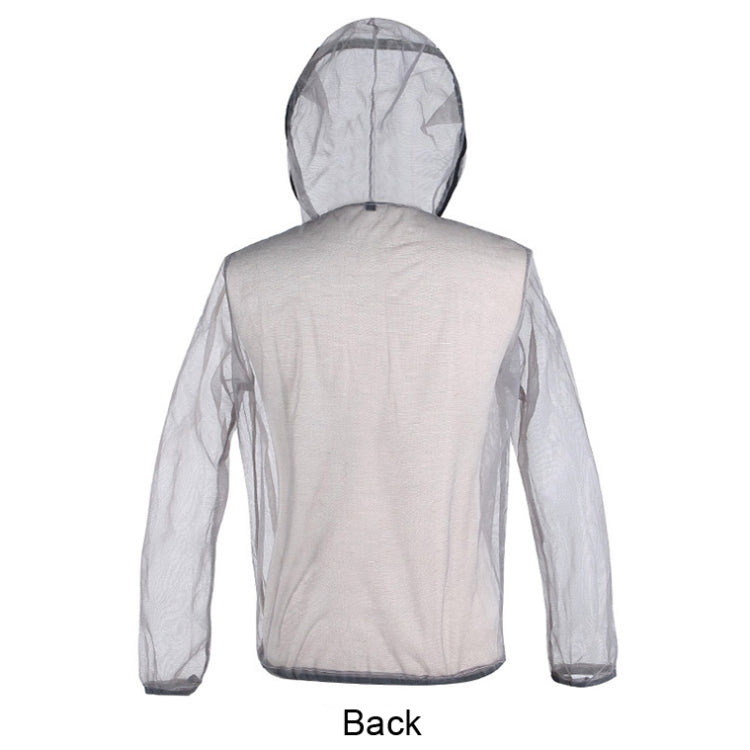 Jungle Expedition Breathable Insect-proof Jacket With Hood Anti-bite Mesh Gauze Cloth, Size: XL
