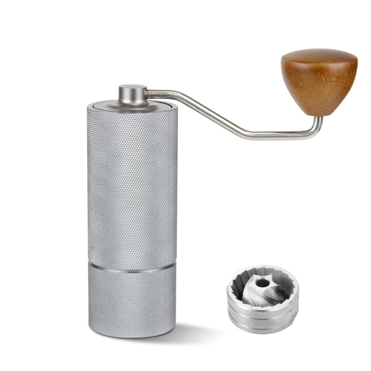 CNC Stainless Steel Hand Crank Coffee Bean Grinder, Specification: Pentagon Gray - free shipping - PMC TechLife - Order now!