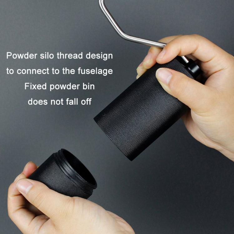 CNC Stainless Steel Hand Crank Coffee Bean Grinder, Specification: Pentagon Red - free shipping - PMC TechLife - Order now!