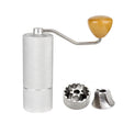 CNC Stainless Steel Hand Crank Coffee Bean Grinder, Specification: Seven Corner Silver - free shipping - PMC TechLife - Order now!