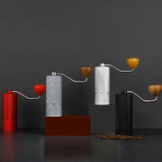 CNC Stainless Steel Hand Crank Coffee Bean Grinder, Specification: Seven Corner Silver