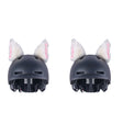 4PCS Motorcycle Plush Ear Helmet Decoration(White) - Ornamental Parts by PMC TechLife | Online Shopping South Africa | PMC TechLife | Buy Now Pay Later Mobicred