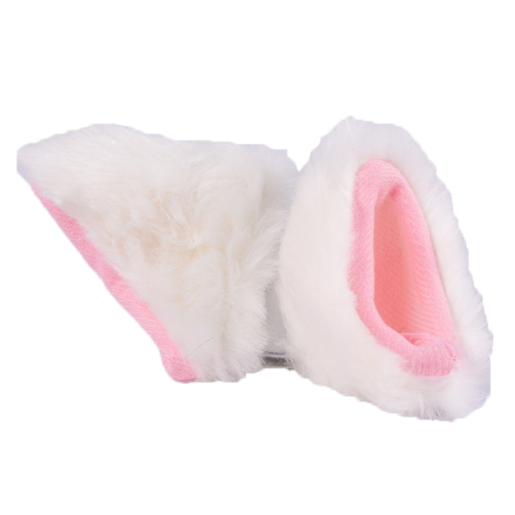 4PCS Motorcycle Plush Ear Helmet Decoration(White) - Ornamental Parts by PMC TechLife | Online Shopping South Africa | PMC TechLife | Buy Now Pay Later Mobicred