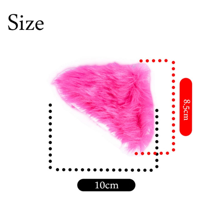 4PCS Motorcycle Plush Ear Helmet Decoration(Pink) - Ornamental Parts by PMC TechLife | Online Shopping South Africa | PMC TechLife | Buy Now Pay Later Mobicred