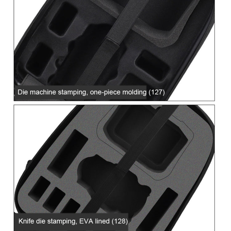 Water-resistant Compression Hard Shell Backpack for DJI Mini 3 Pro, Size: 128 Large(Brushed Gray)