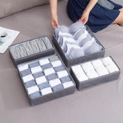 Foldable Drawer Clothes Storage Box, Spec: 8 Grids (Gray)