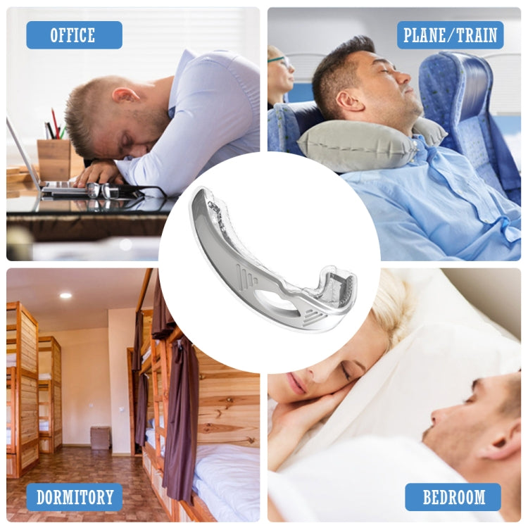 Sleeping Anti Snoring Mouth Guard Braces For Sleep Better Breath(White)